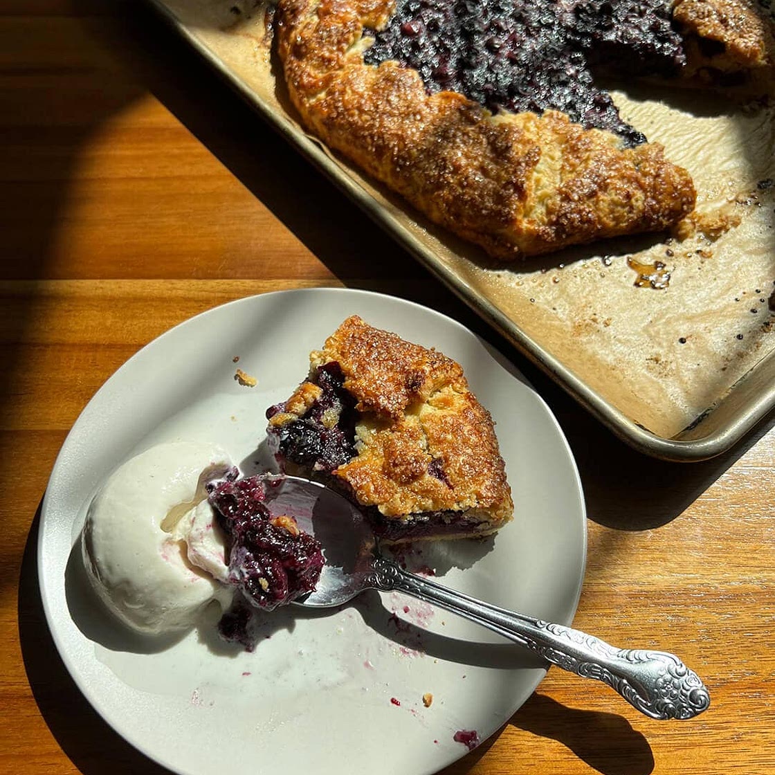 Blueberry Ginger Almond Galette