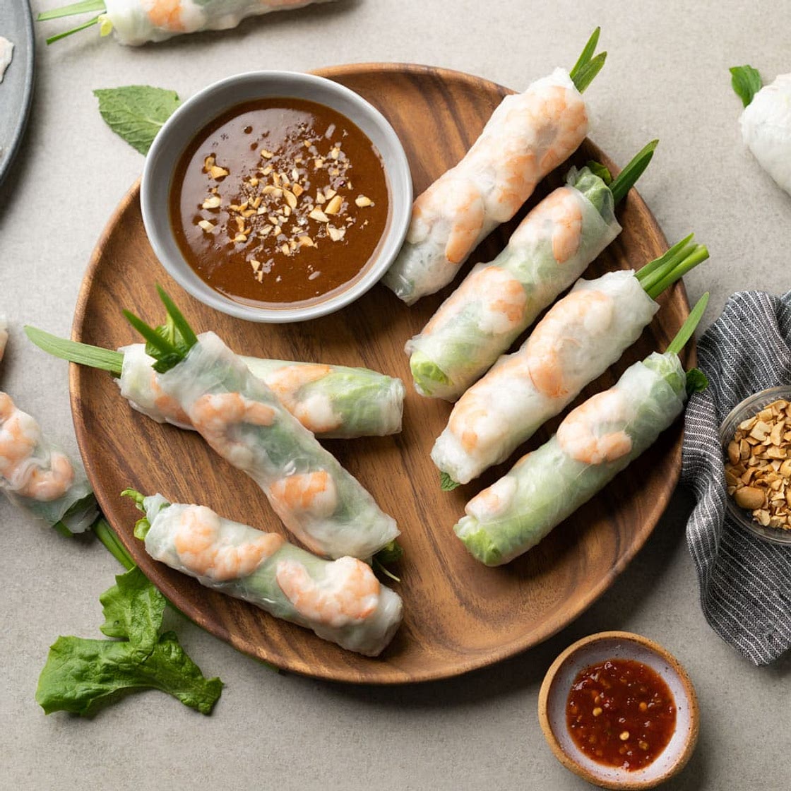 Vietnamese Spring Rolls Recipe (Goi Cuon)