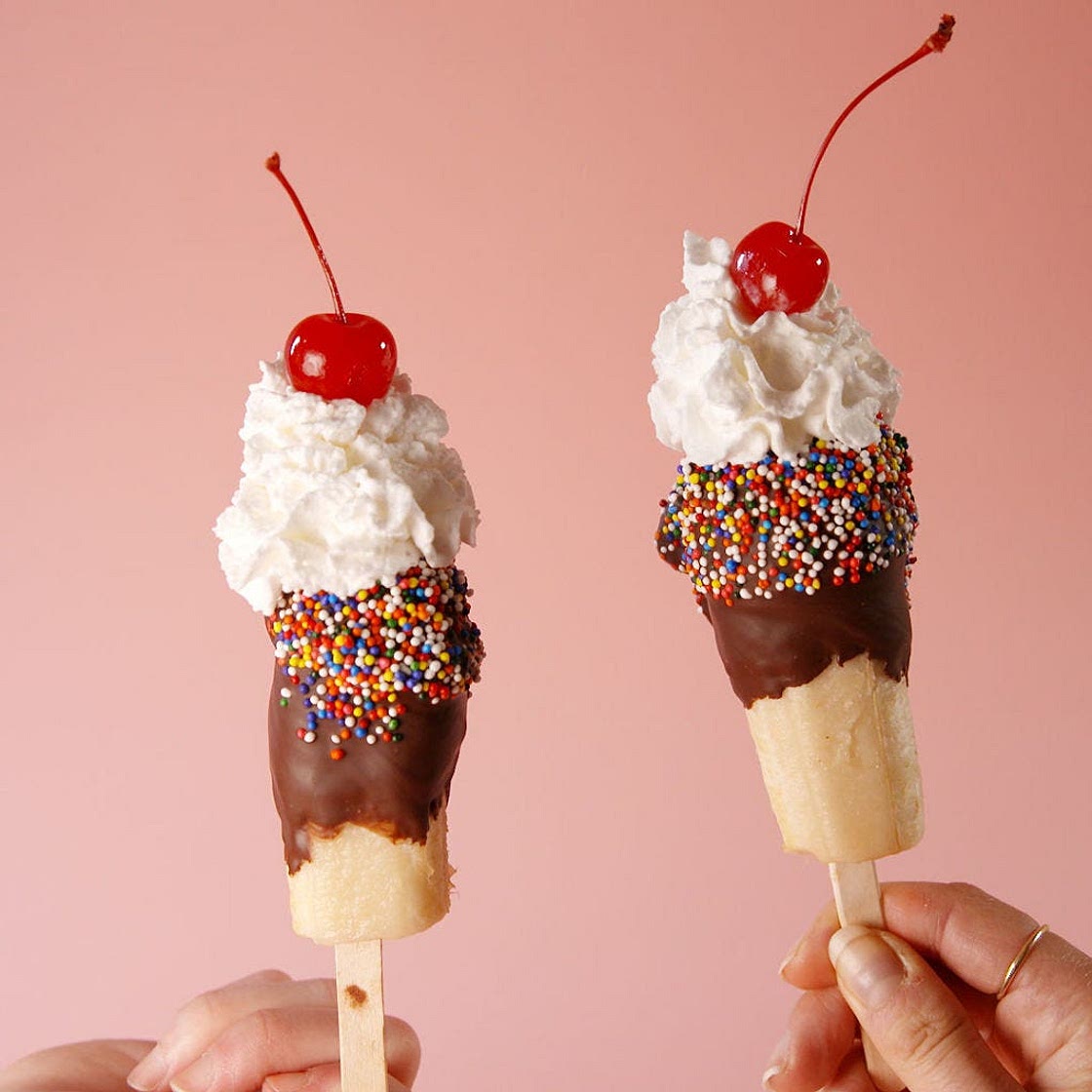 Banana Split Pops