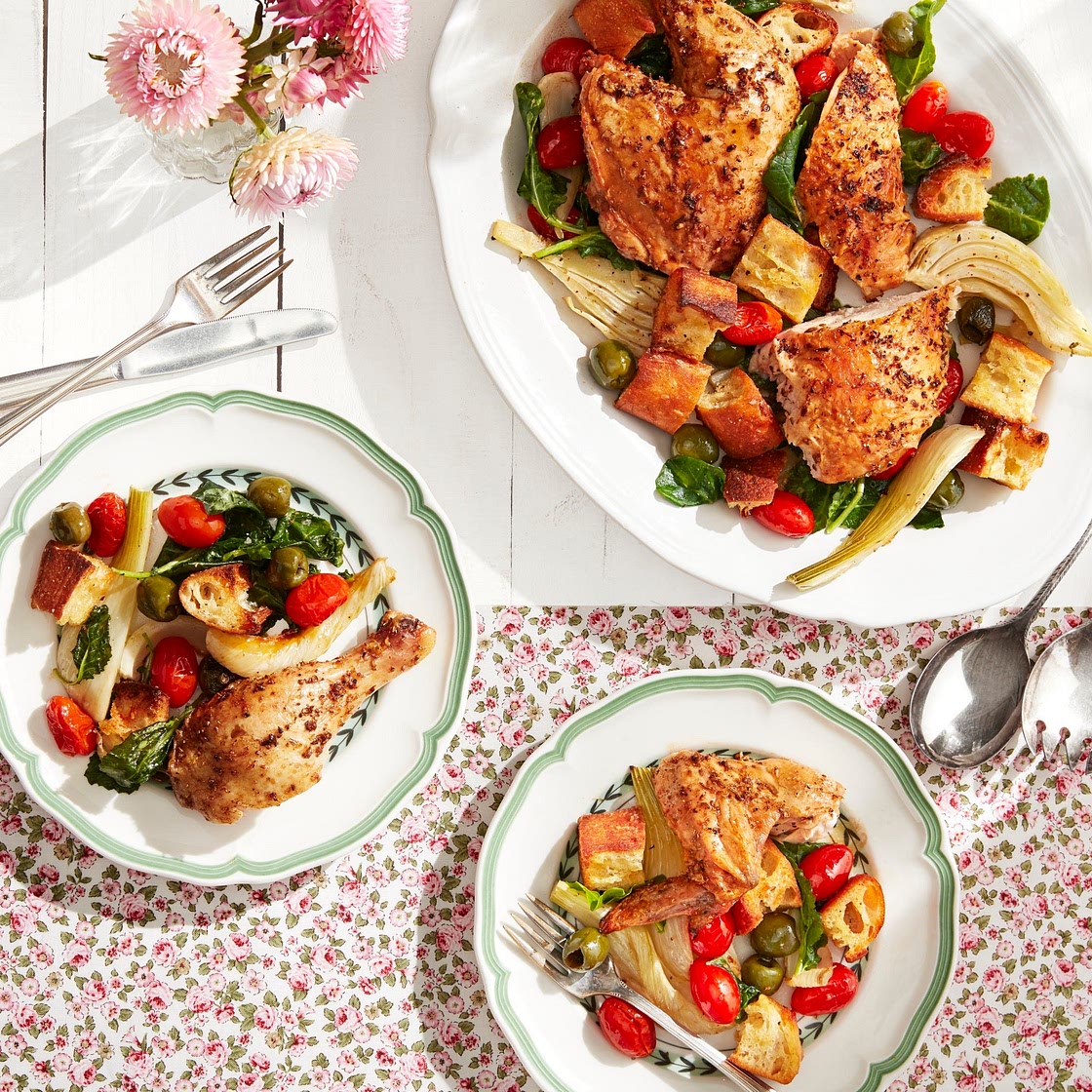 Roasted Chicken with Fennel and Tomatoes