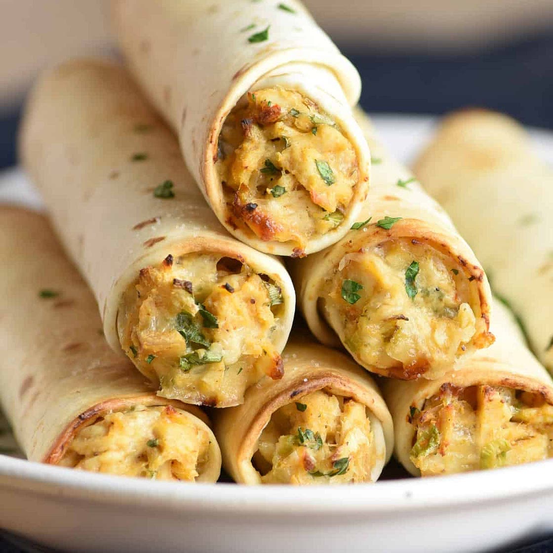Baked Chicken Taquitos