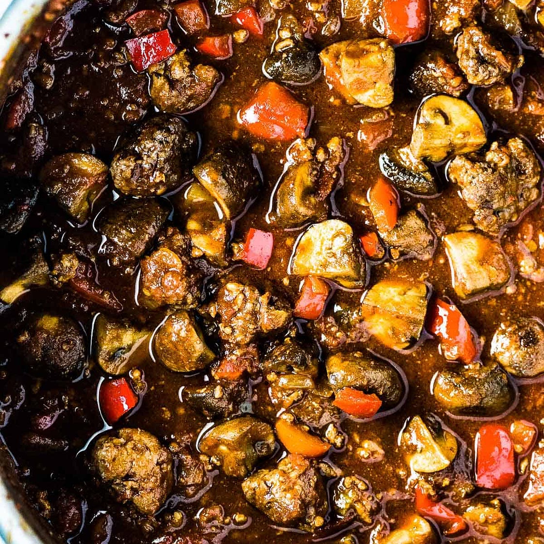 Mushroom Sausage Chili Recipe