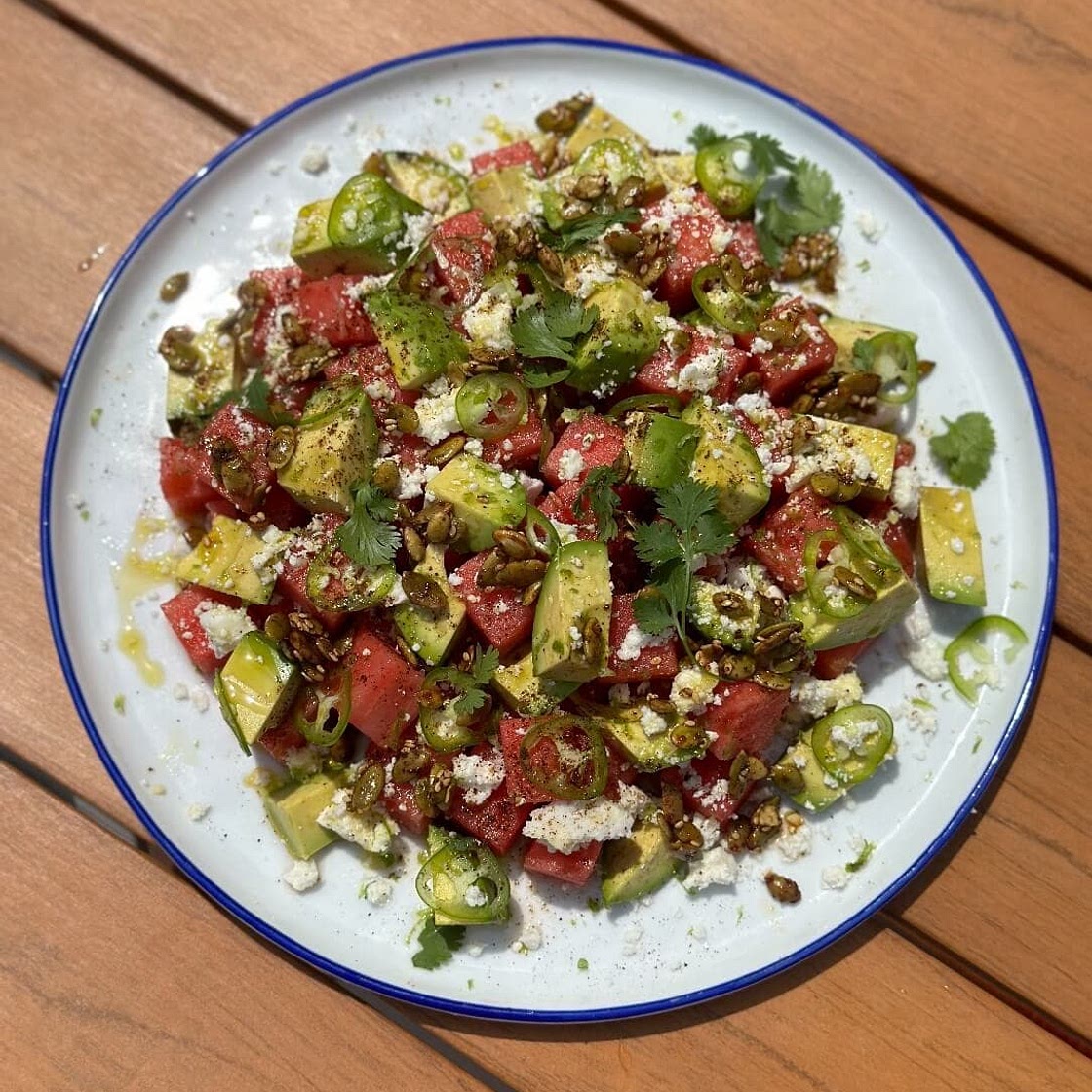 Watermelon Avocado Salad