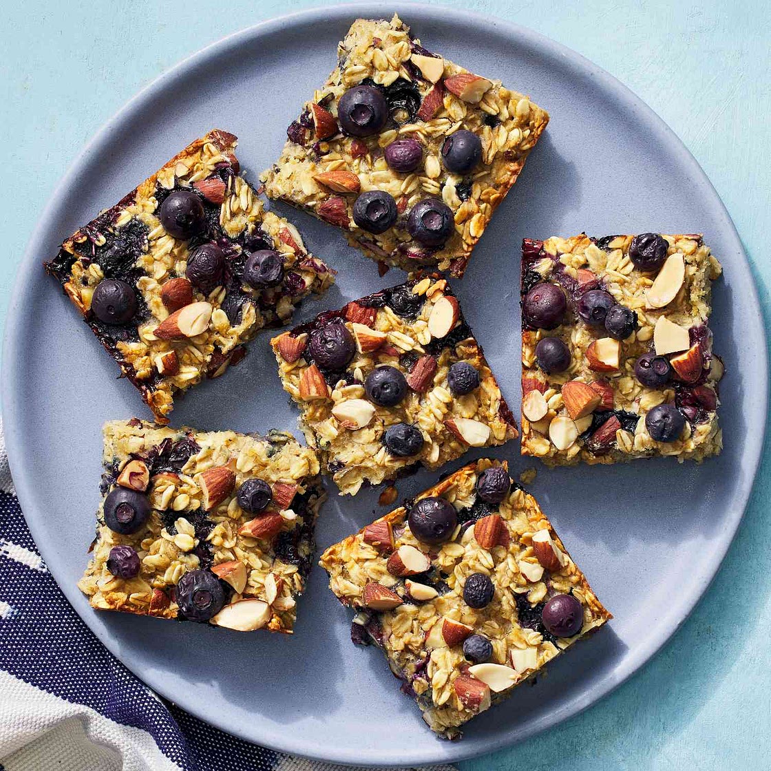 Lemon-Blueberry Oatmeal Bars