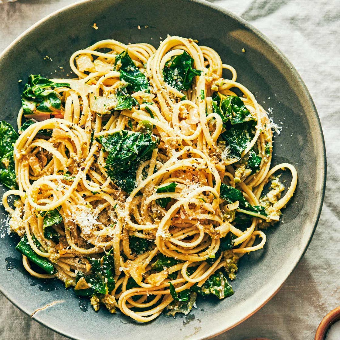 Lemon Swiss Chard Pasta