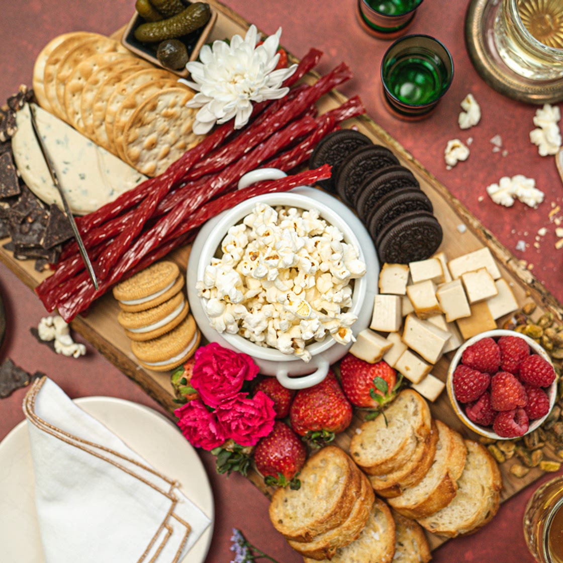 Vegan charcuterie for 2/ date night charcuterie board/valentines day charcuterie board