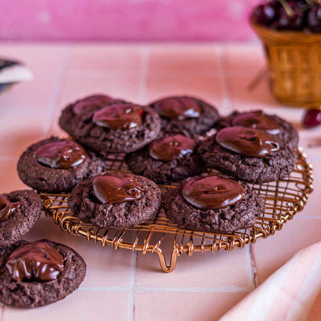 Chocolate Cherry Cookies