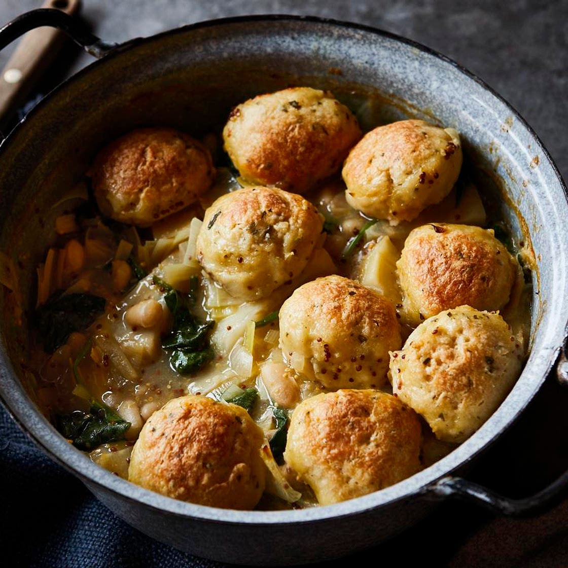 Vegetable casserole with dumplings