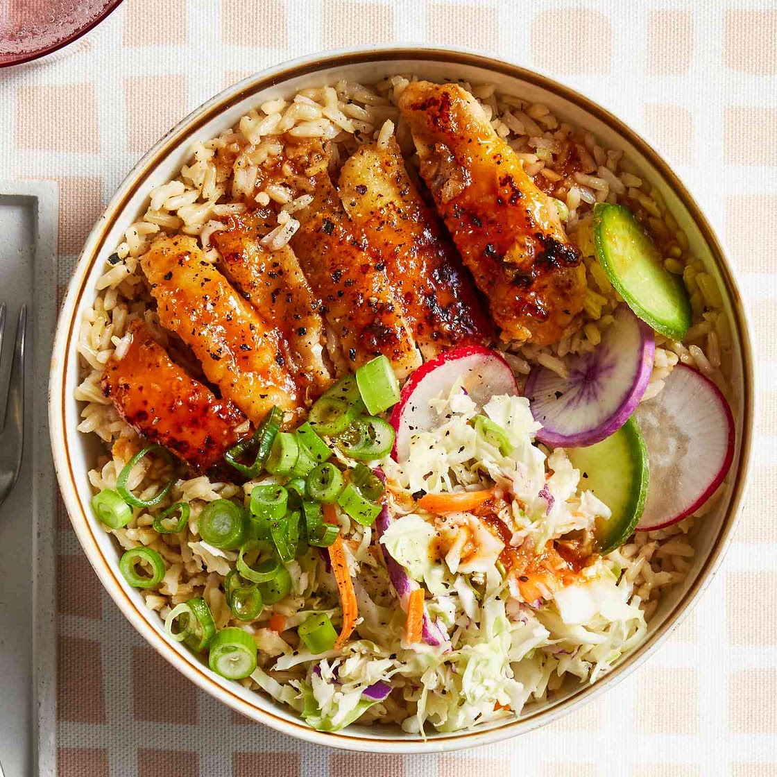Sweet-and-Sour Chicken Bowls