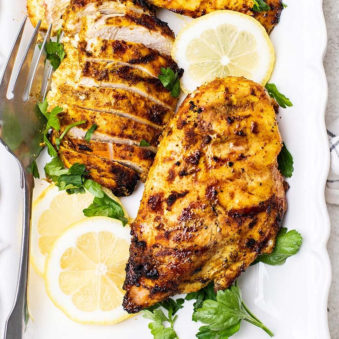 Moroccan Grilled Chicken Breasts