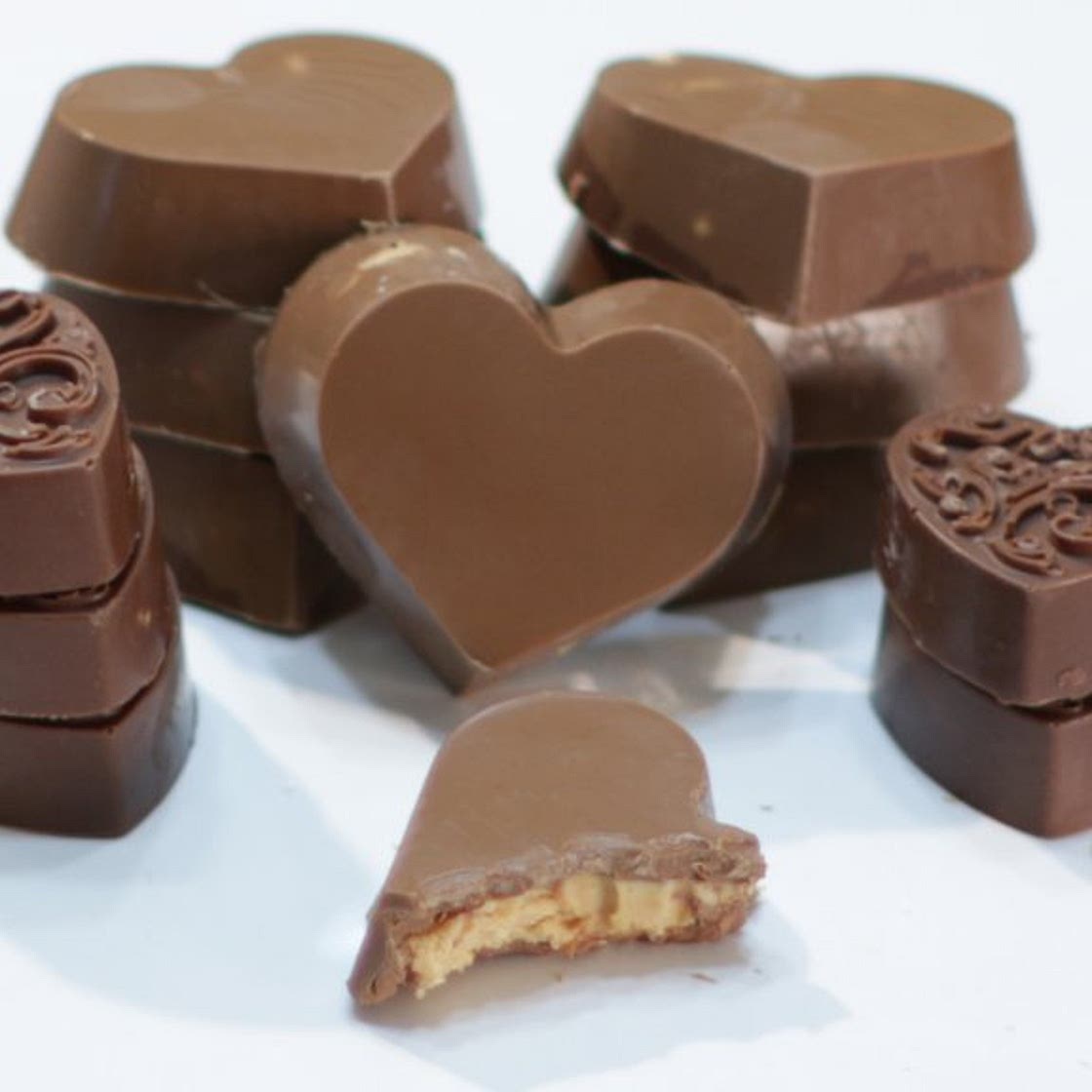 Peanut Butter Cup Hearts