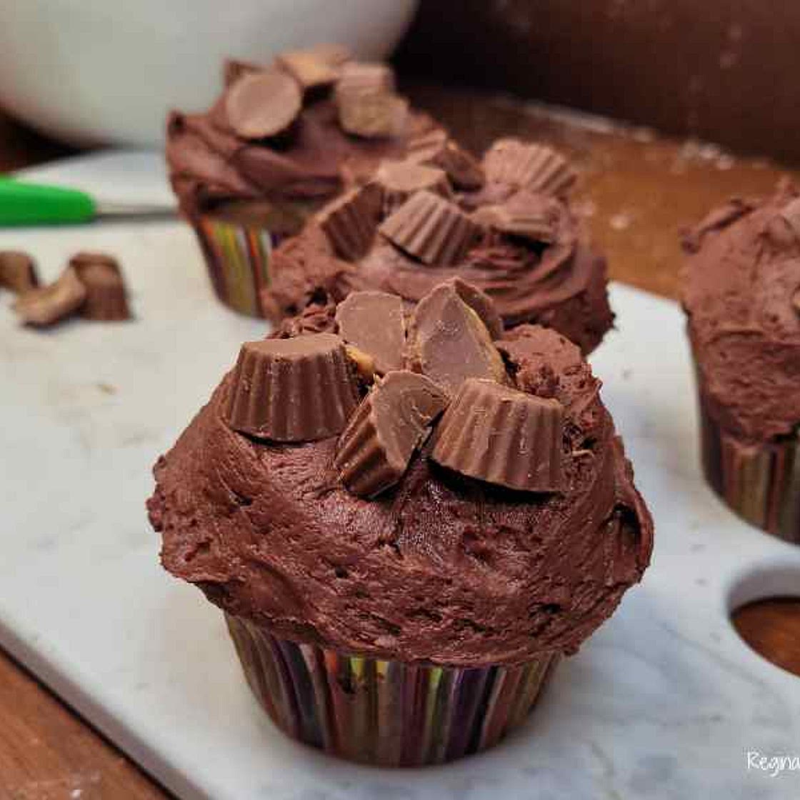 Peanut Butter Chocolate Cupcakes