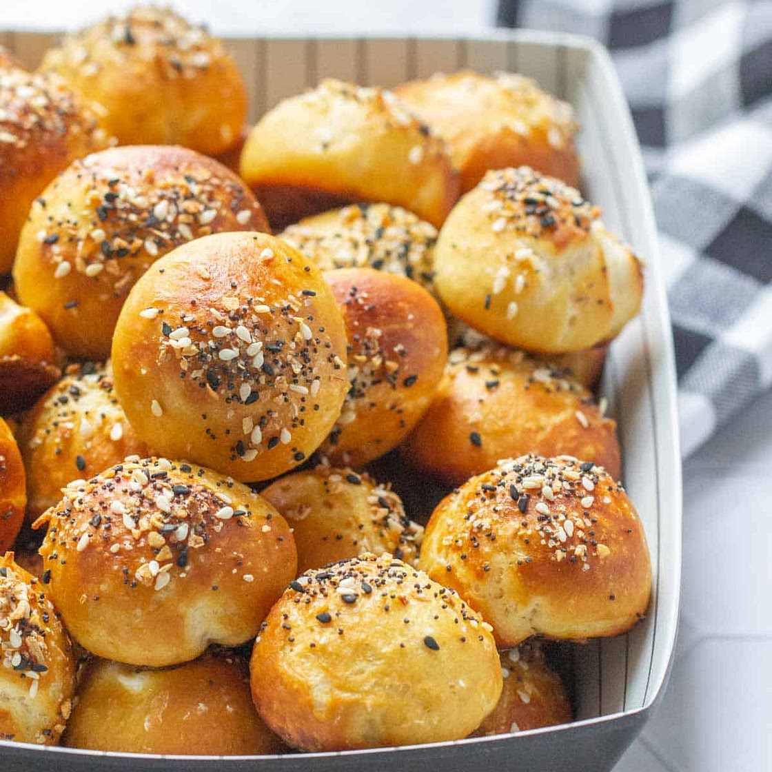 Everything Bagel Pretzel Bites