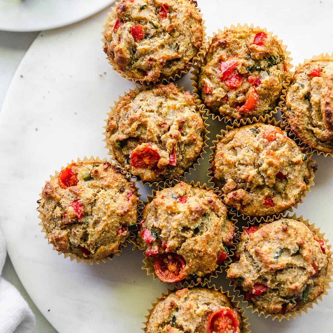 Caramelized Onion and Pepper Muffins