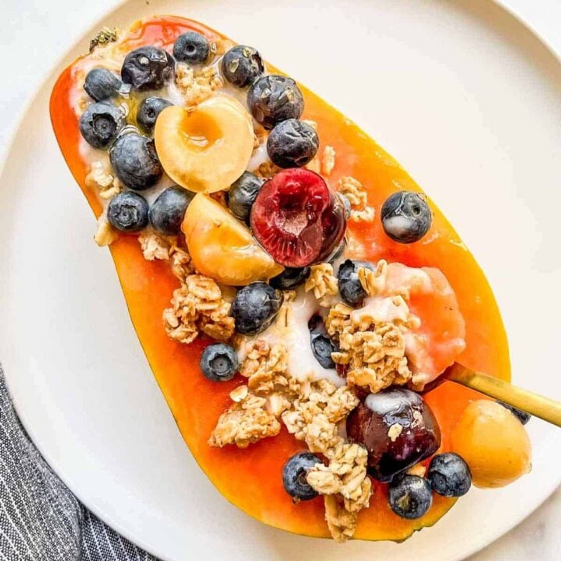Papaya Yogurt Bowl