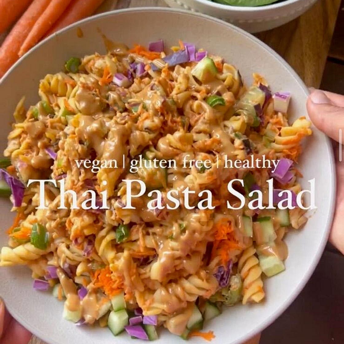 Thai inspired pasta salad