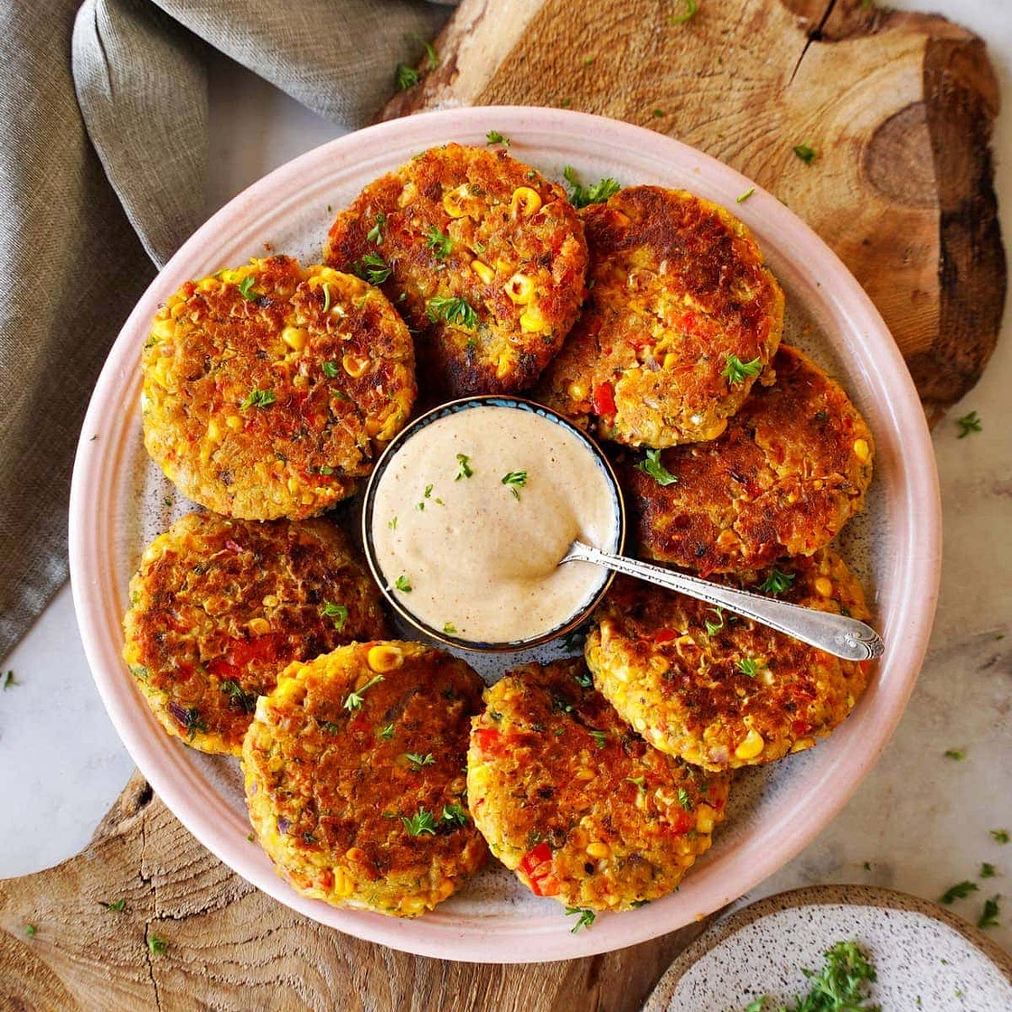 Vegetable Chickpea Fritters