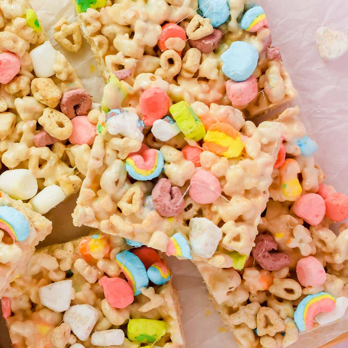 Lucky Charm Rice Krispie Treats