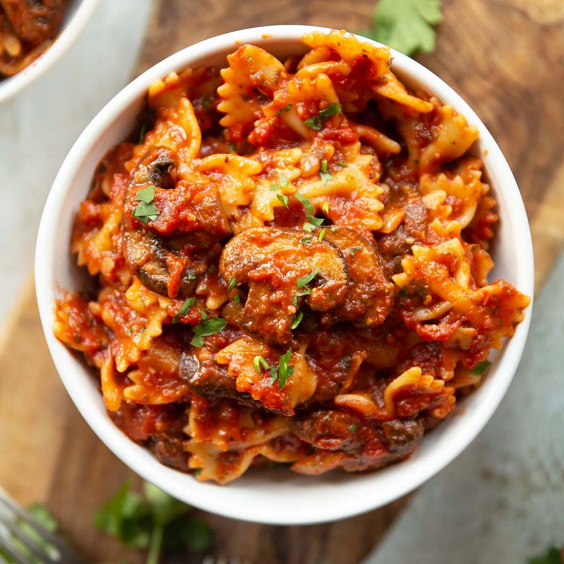 Tomato Mushroom Pasta