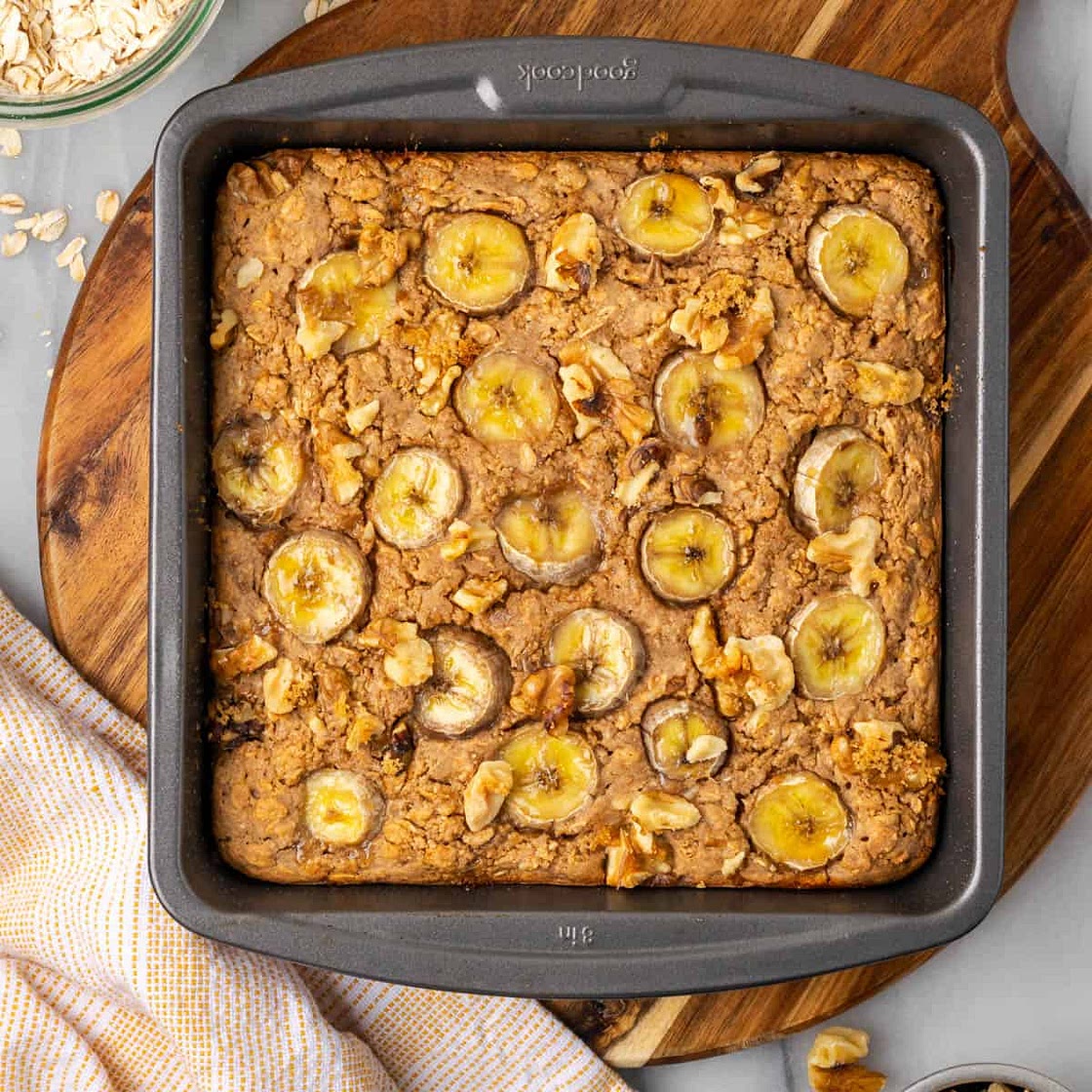 Banana Bread Baked Oatmeal
