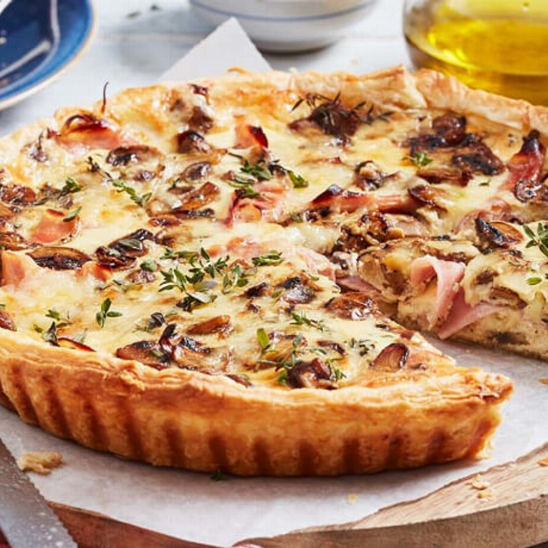 Schinken-Pilz-Quiche