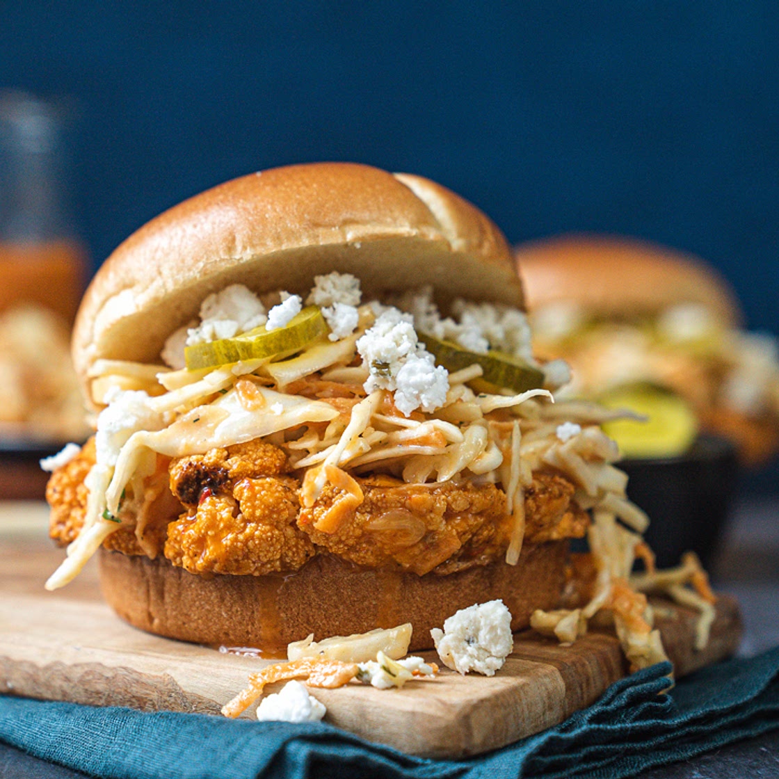 Grilled Buffalo Cauliflower Sandwich