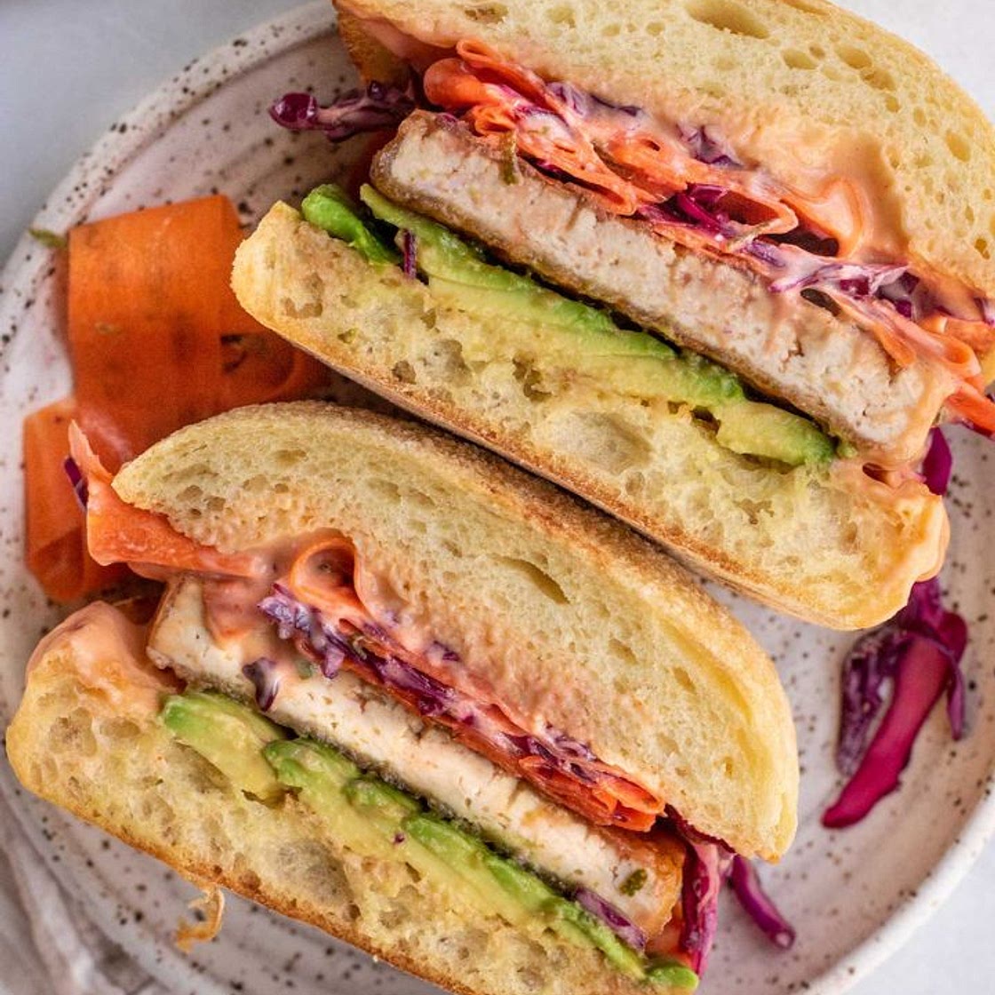 Teriyaki Tofu Sandwich