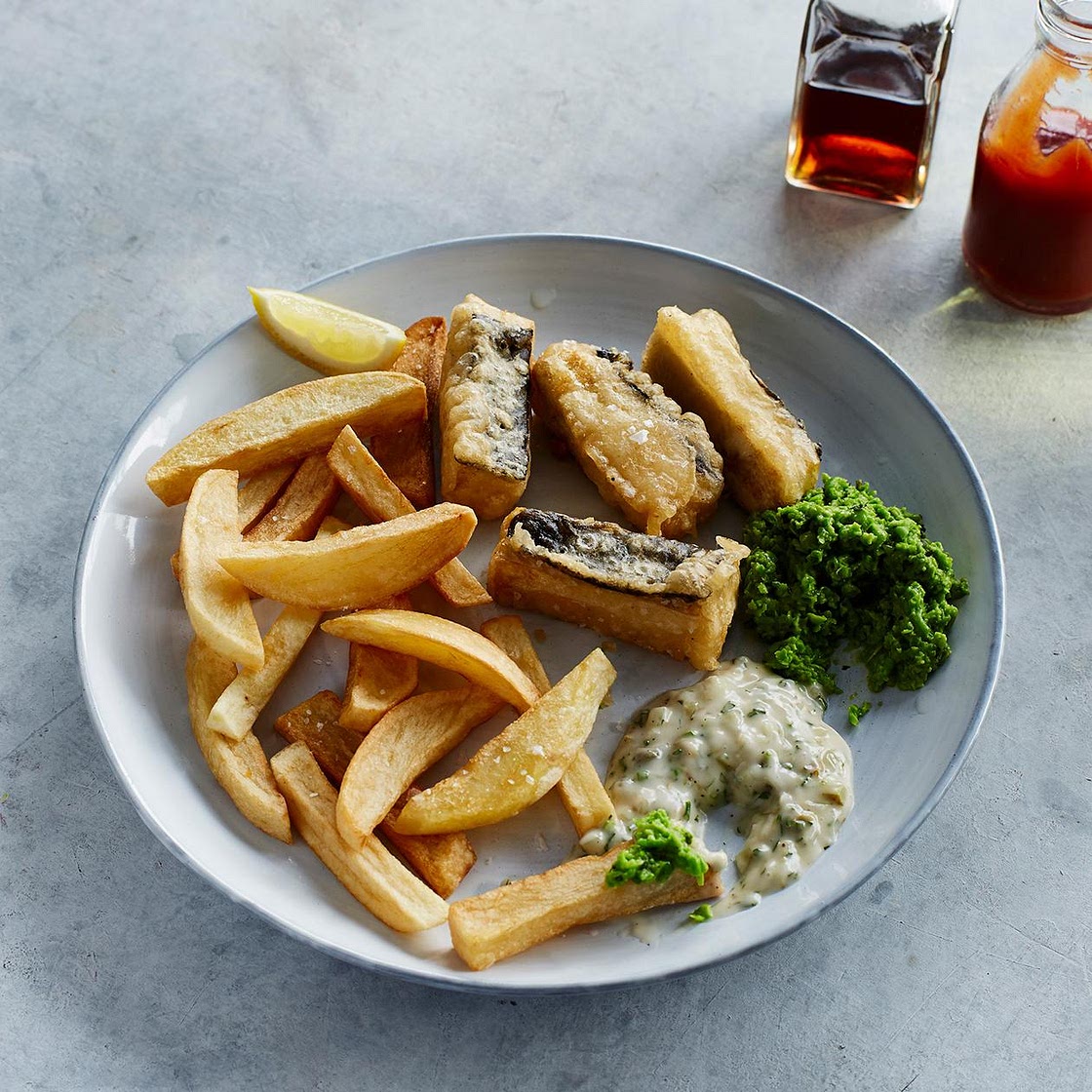 Vegan ‘fish’ and chips