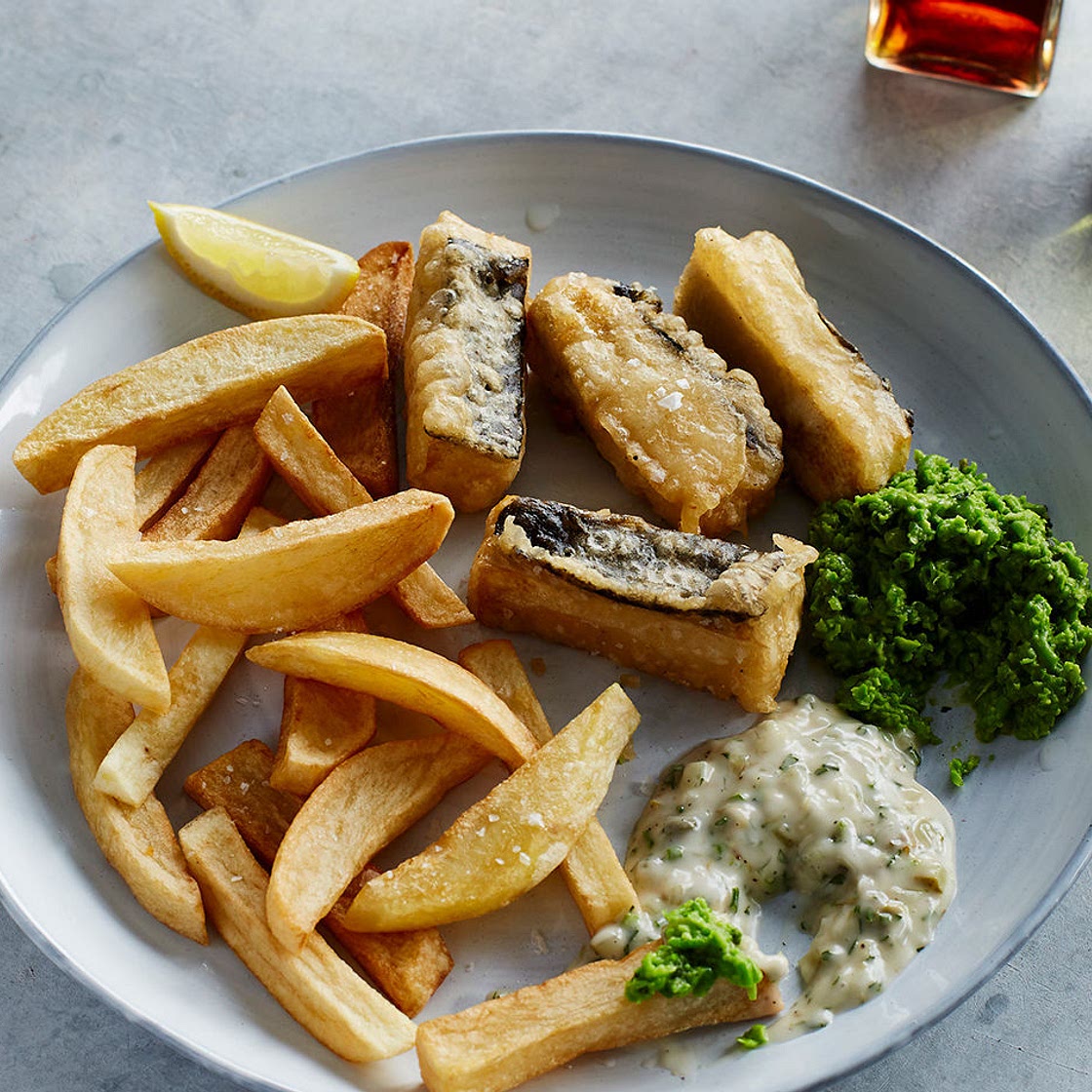 Vegan ‘fish’ and chips