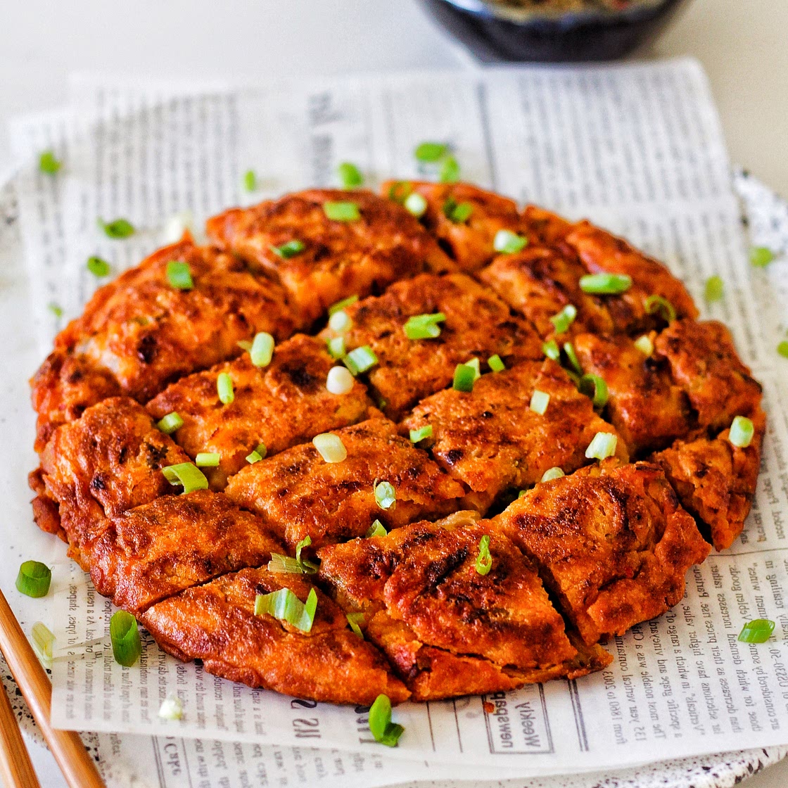 Vegan Gluten Free Kimchi Pancake Kimchijeon