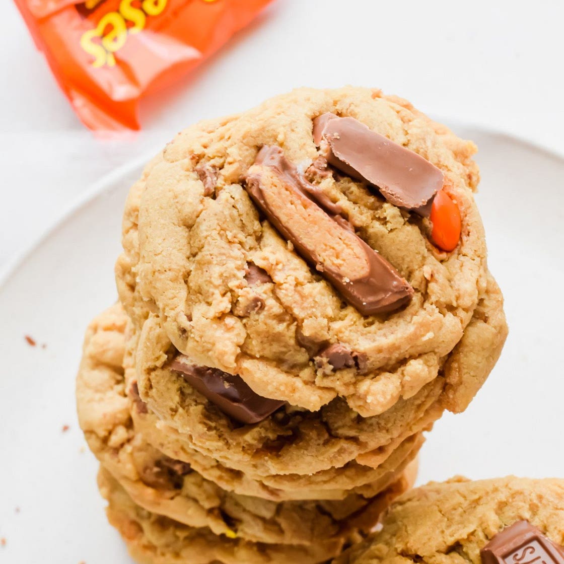 Leftover Halloween Candy Cookies