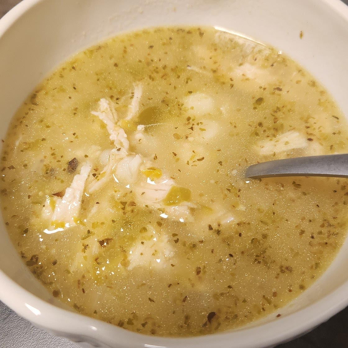 Instant Pot Pozole Verde de Pollo (Chicken Pasole)