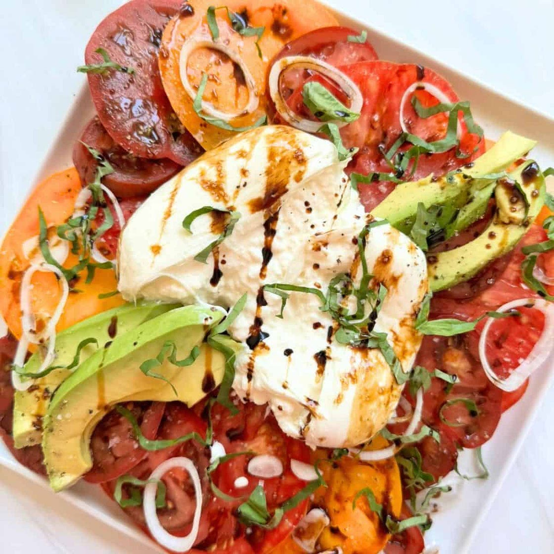 Easy Burrata Caprese