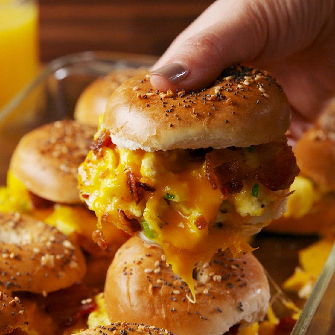 Bagel Breakfast Sliders