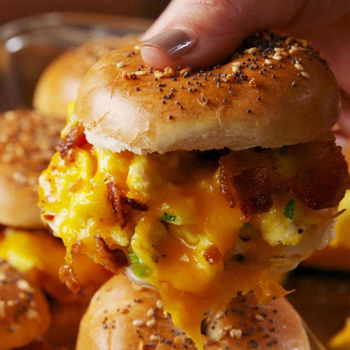 Bagel Breakfast Sliders