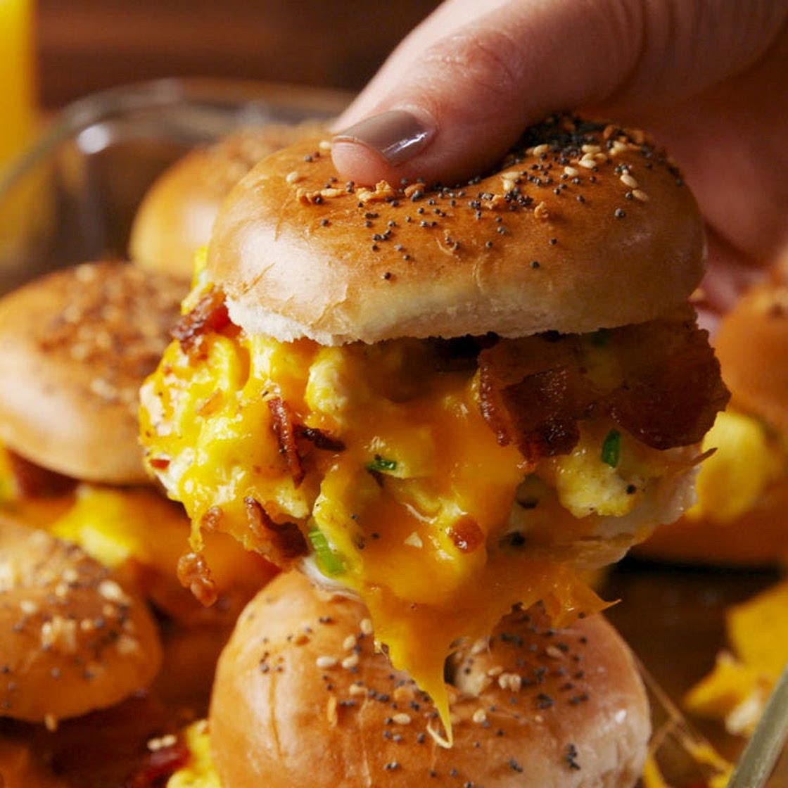 Bagel Breakfast Sliders