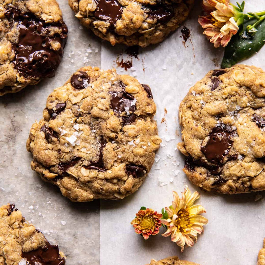 Brown Butter Oatmeal Chocolate Chip Cookies