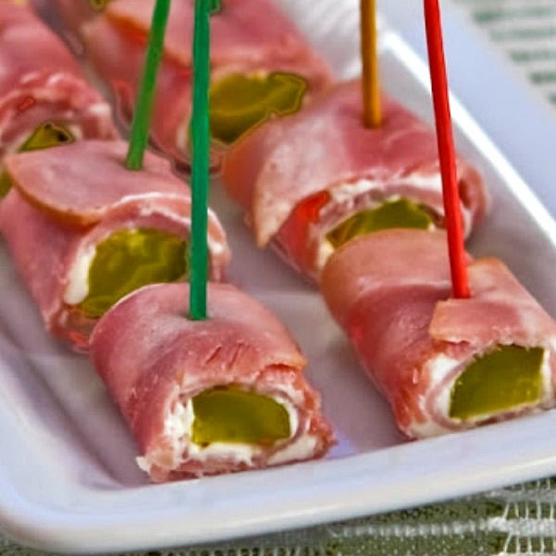 Ham and Pickle Roll Ups