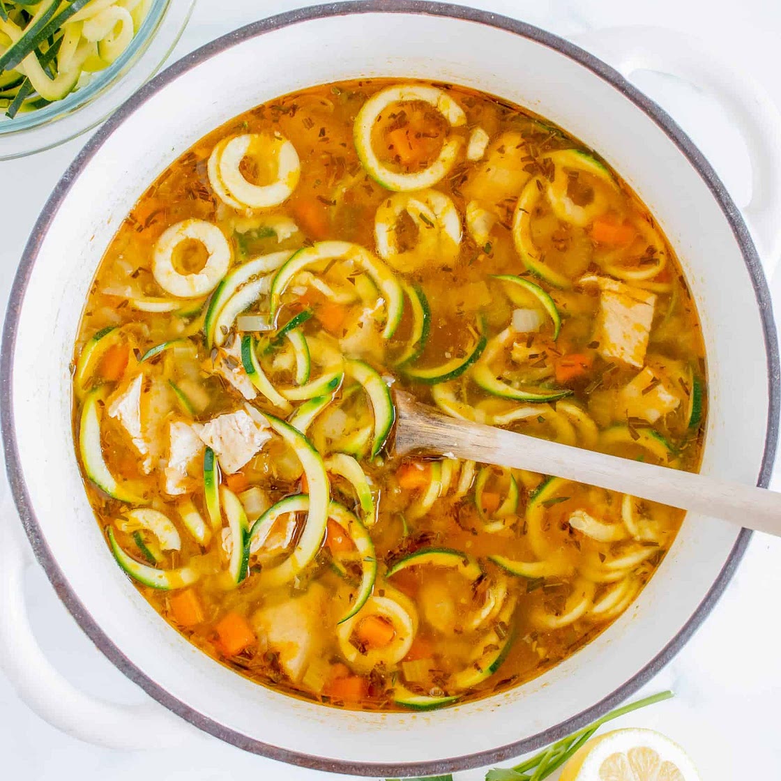 Keto Chicken Noodle Soup