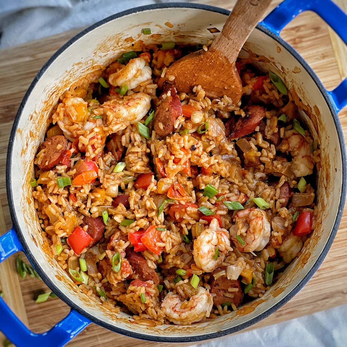 One Pot Sausage, Shrimp and Rice