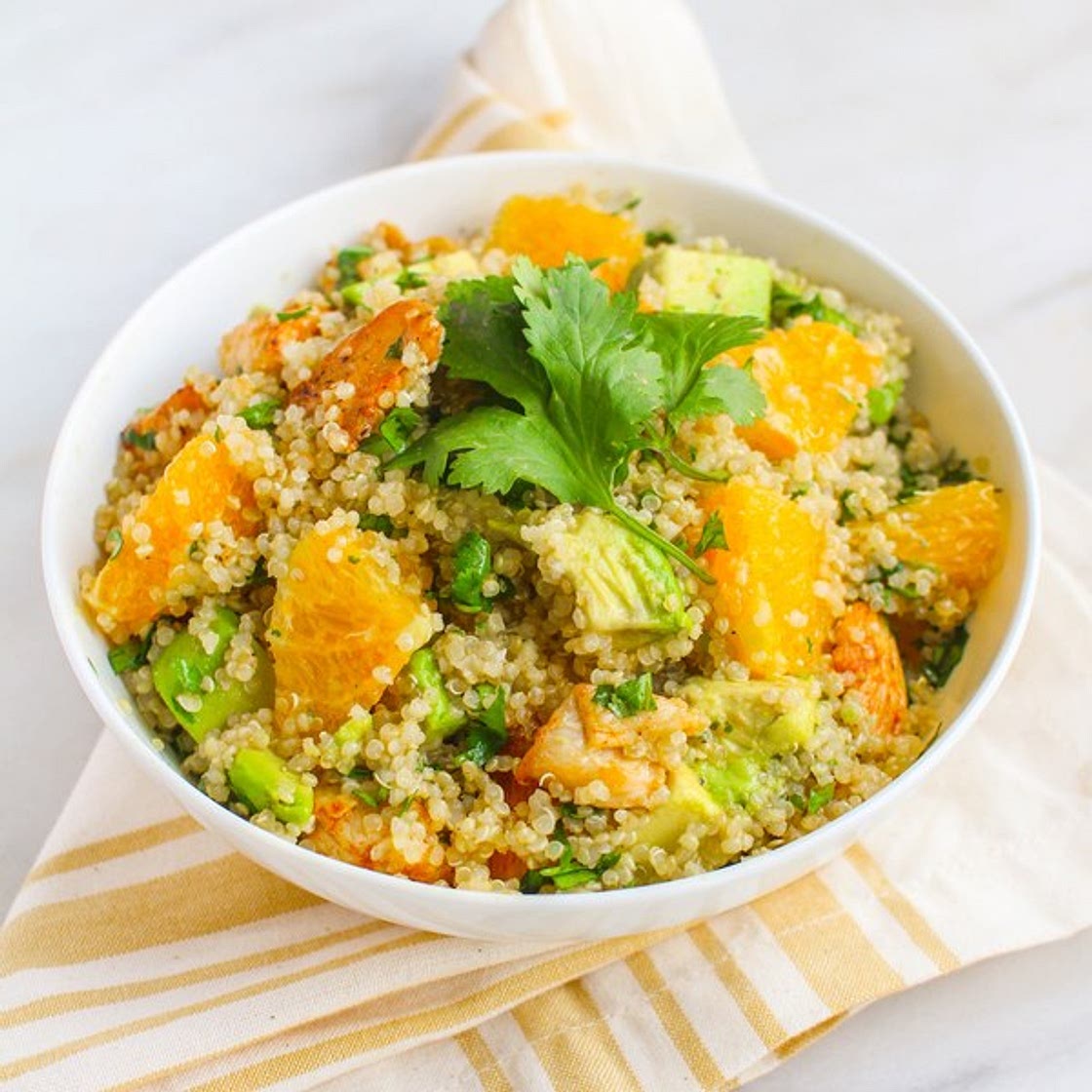 Citrus Chicken Quinoa Salad with Avocado & Orange