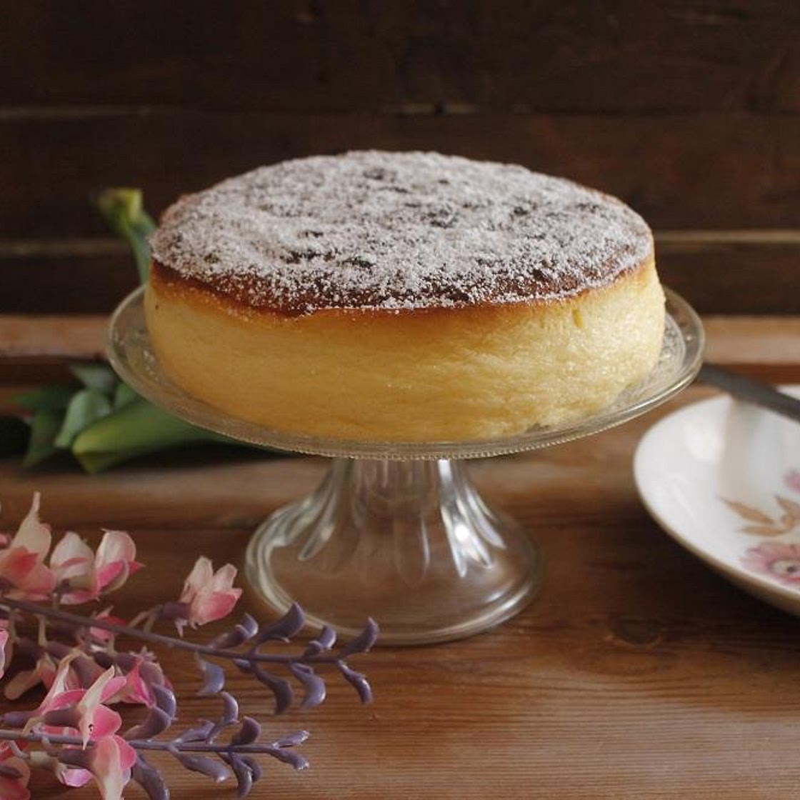 Receta de Pastel de queso esponjoso japonés
