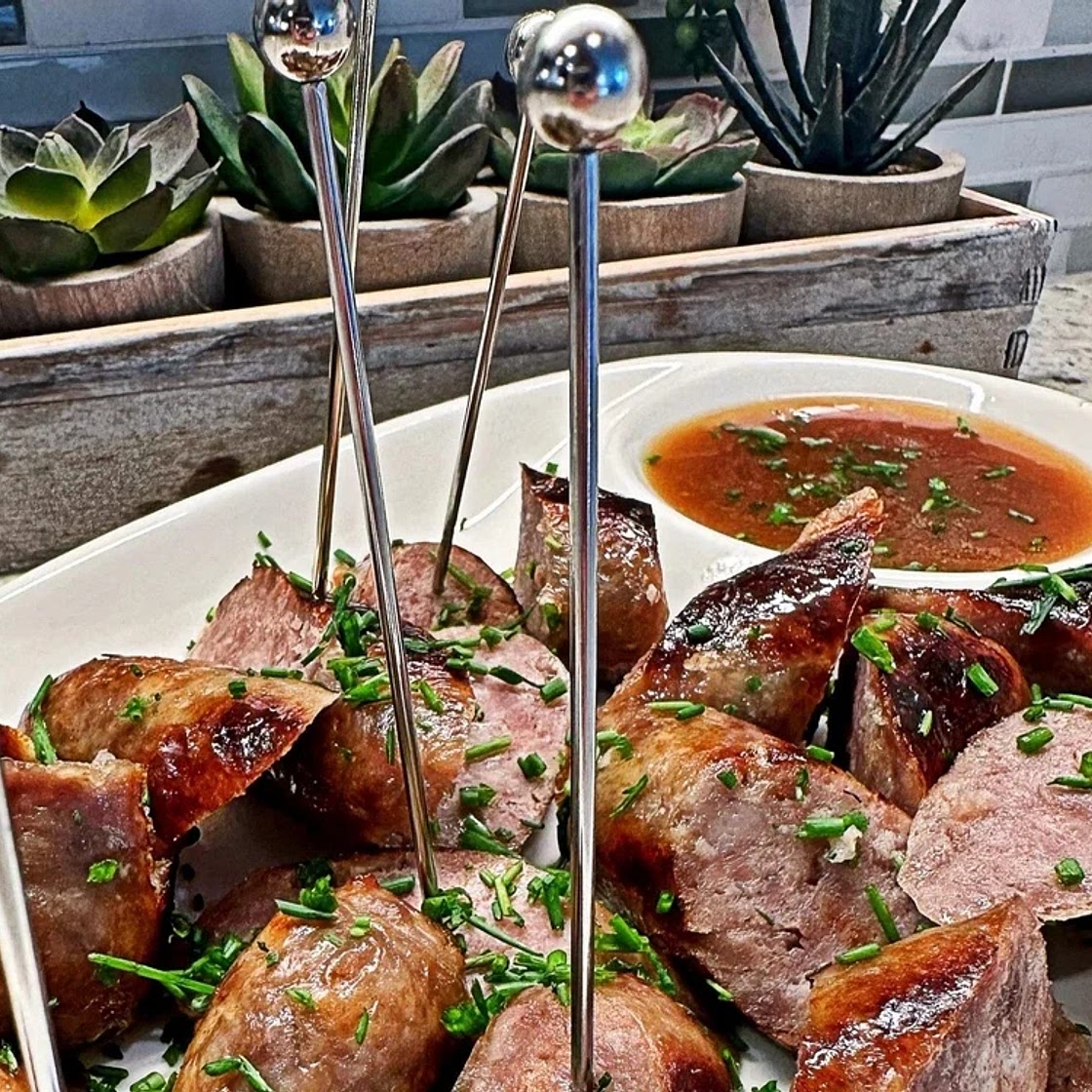 Beer Brat Bites — Dink Cuisine