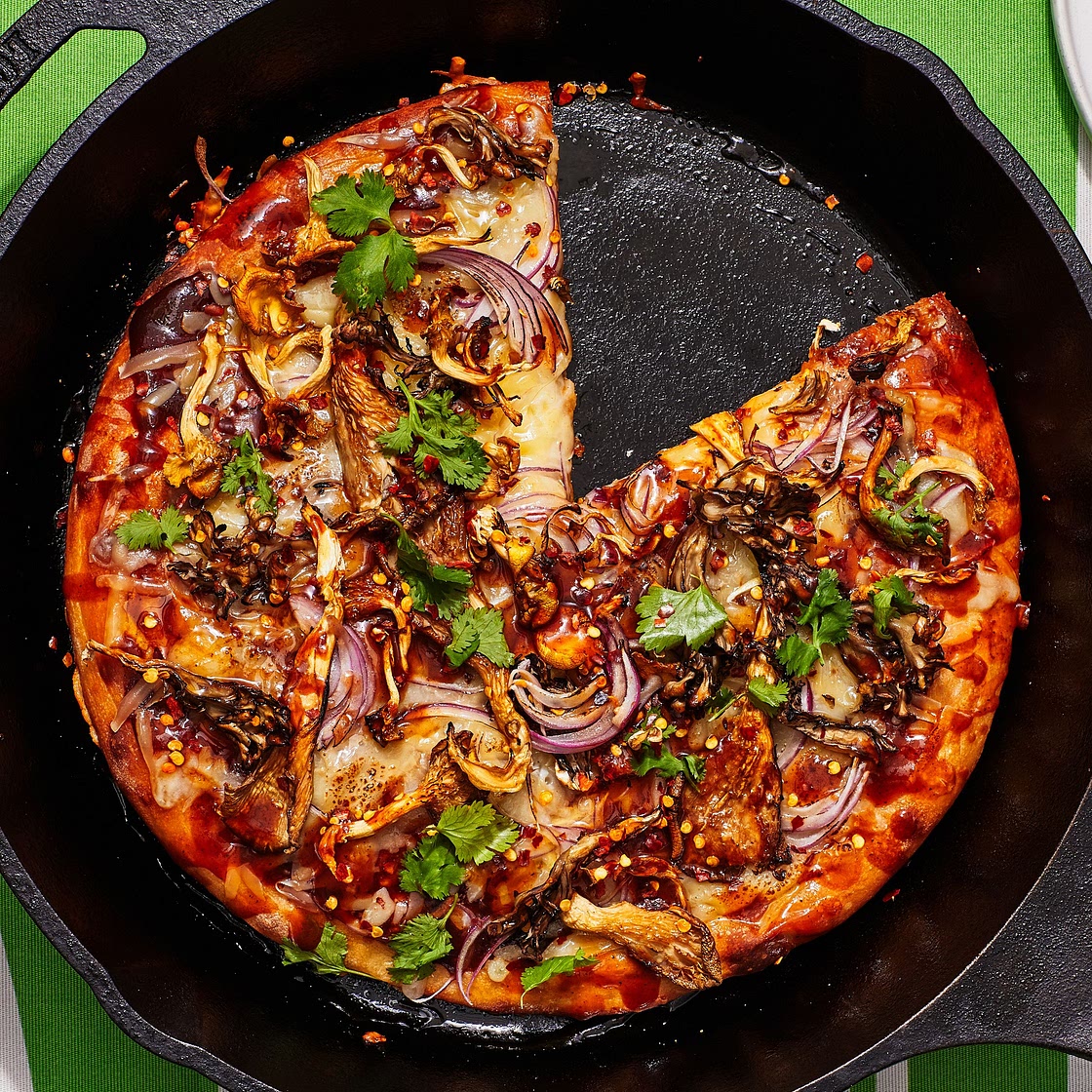 BBQ Mushroom Pizza