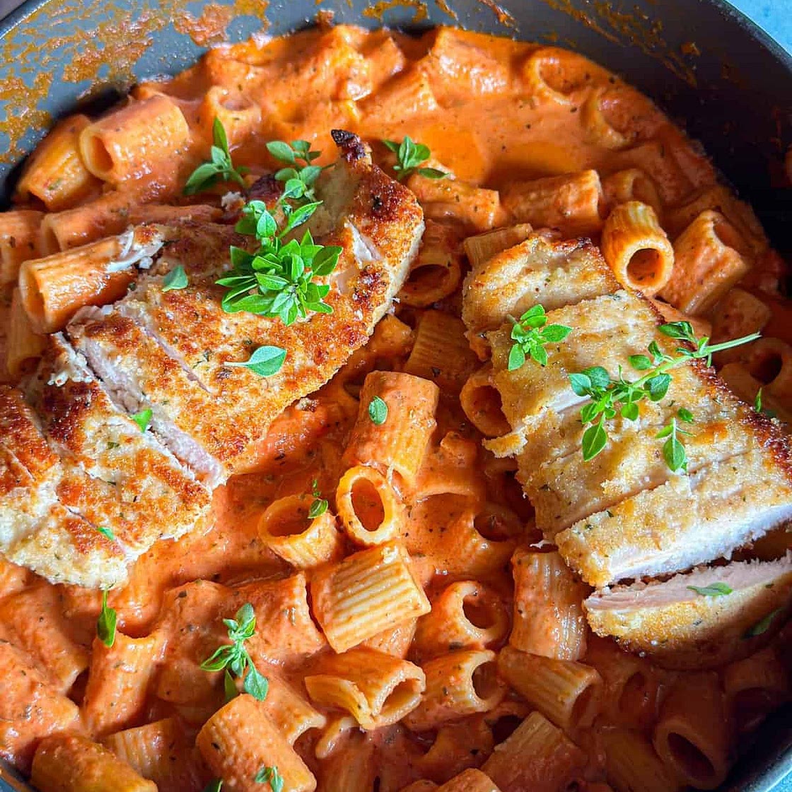 Pink Sauce Rigatoni Pasta
