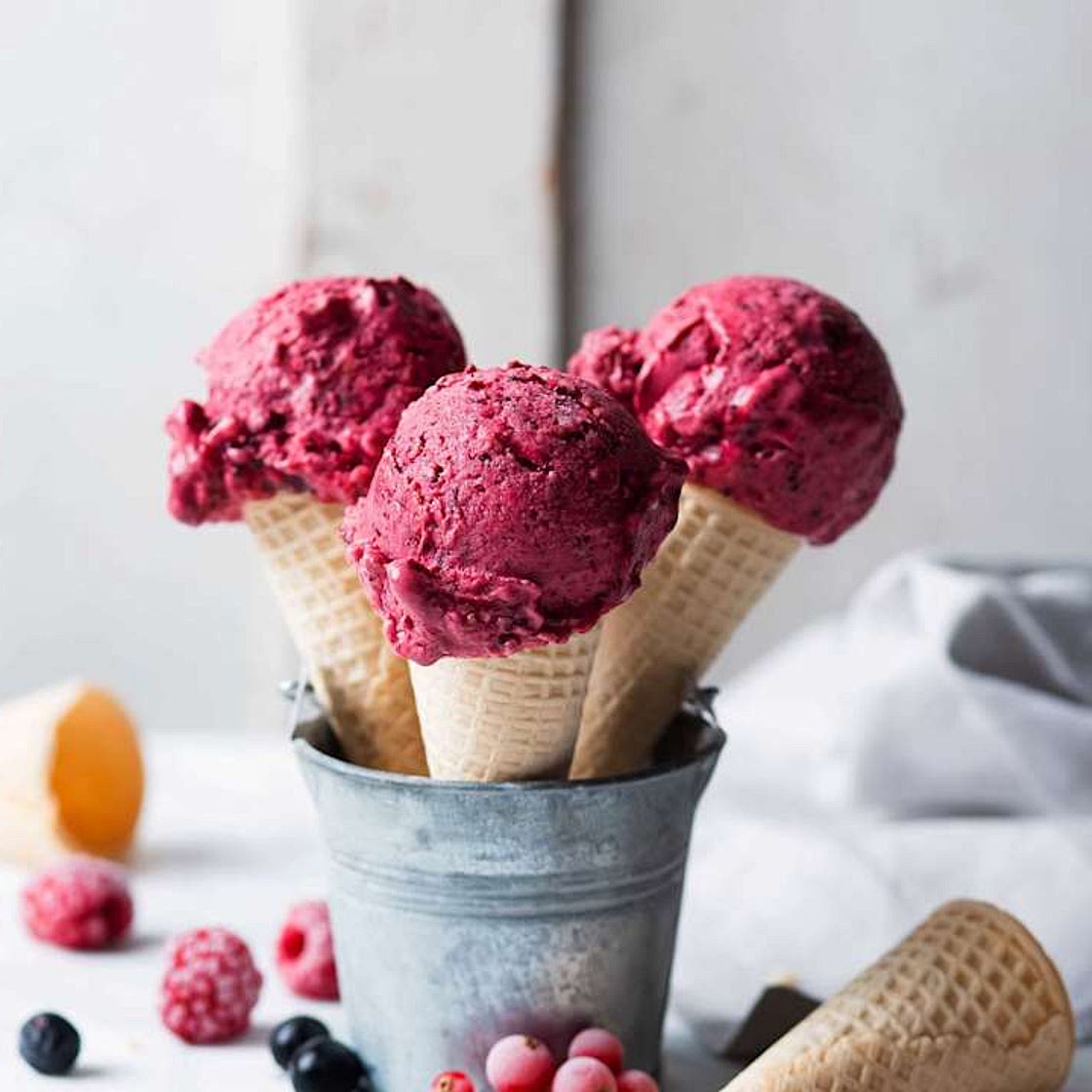 Fruit ice cream