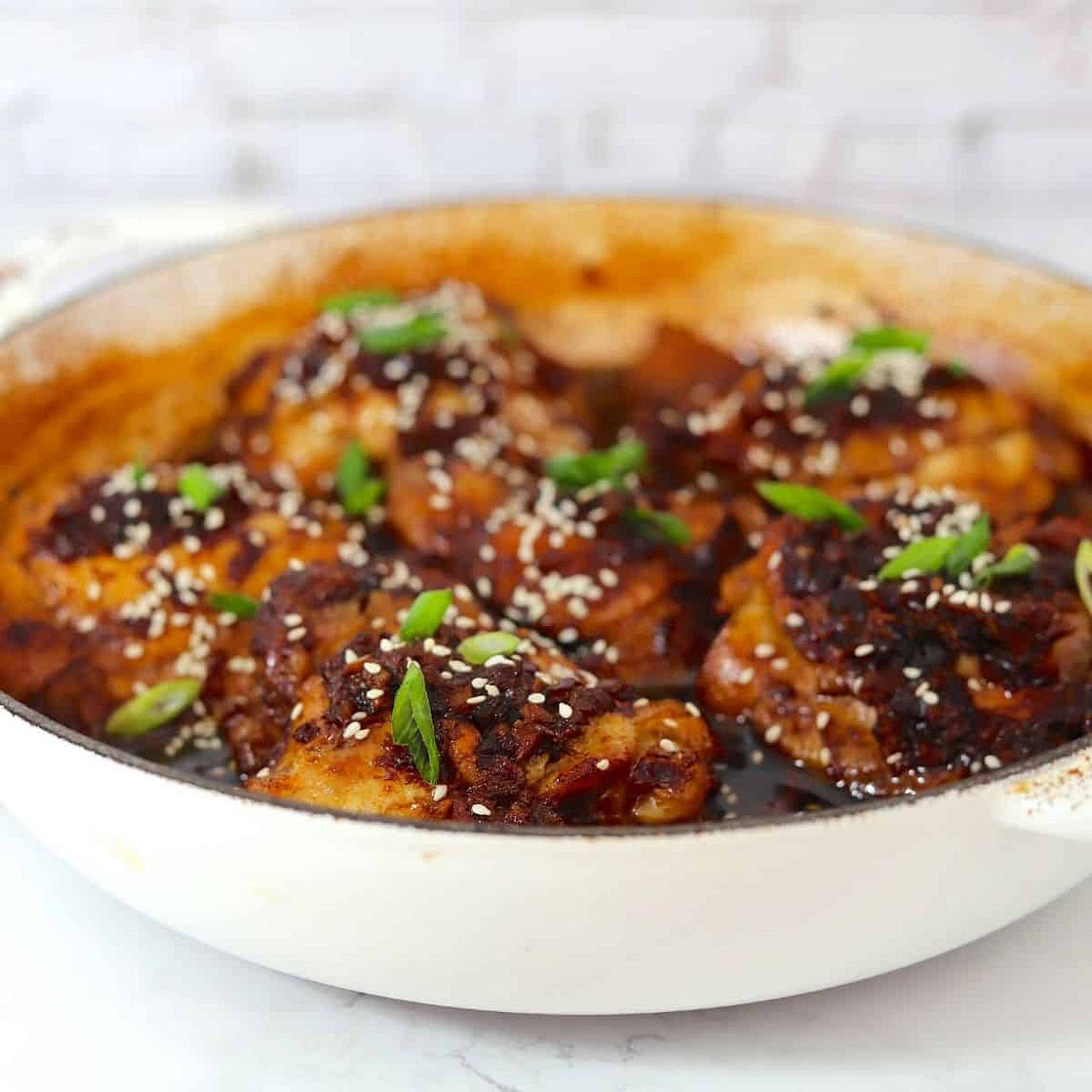 One Pot Keto Ginger Braised Chicken Thighs