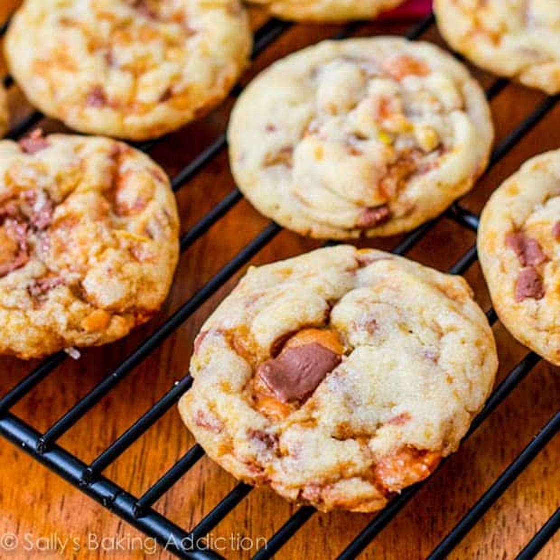 Chewy Butterfinger Cookies