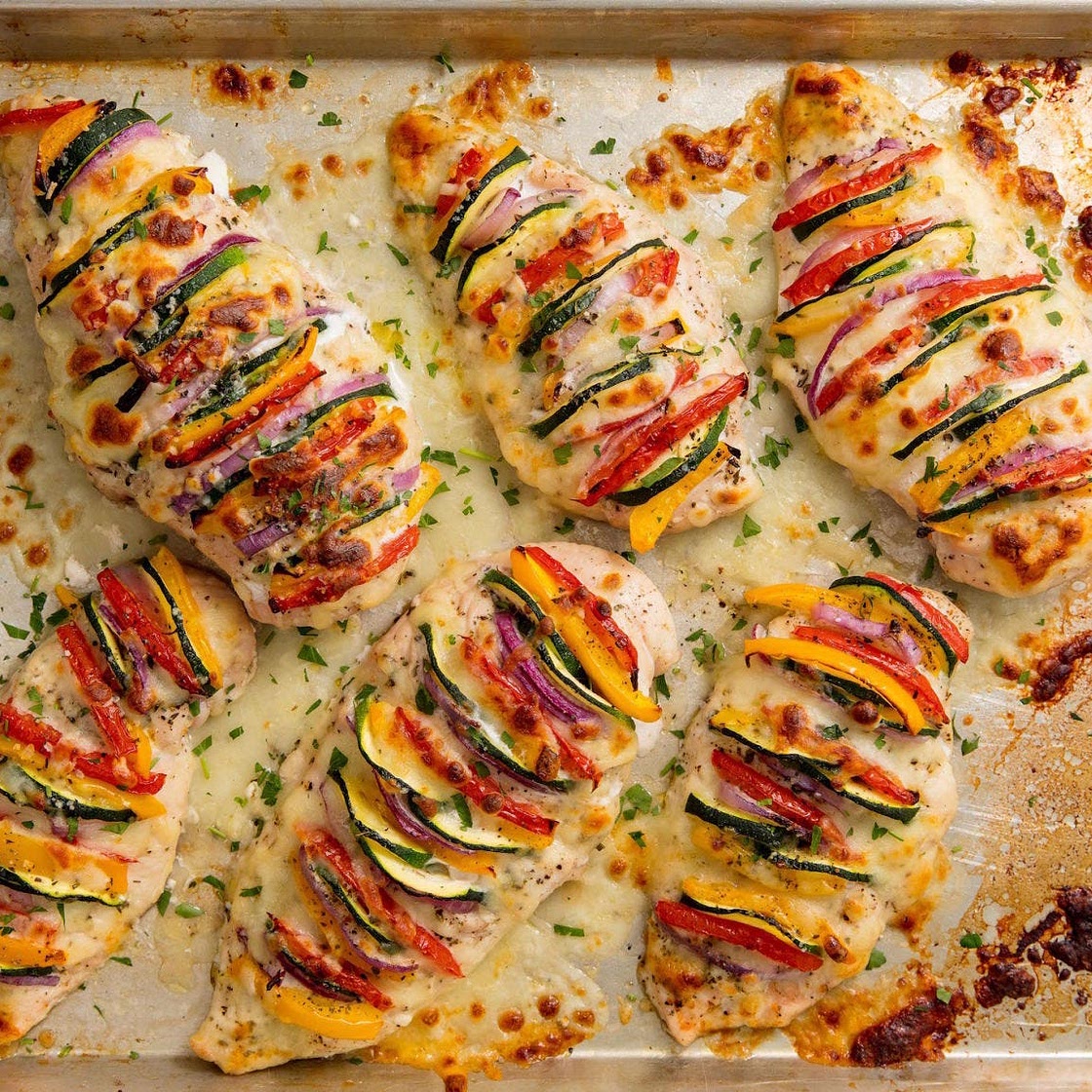 Primavera-Stuffed Chicken