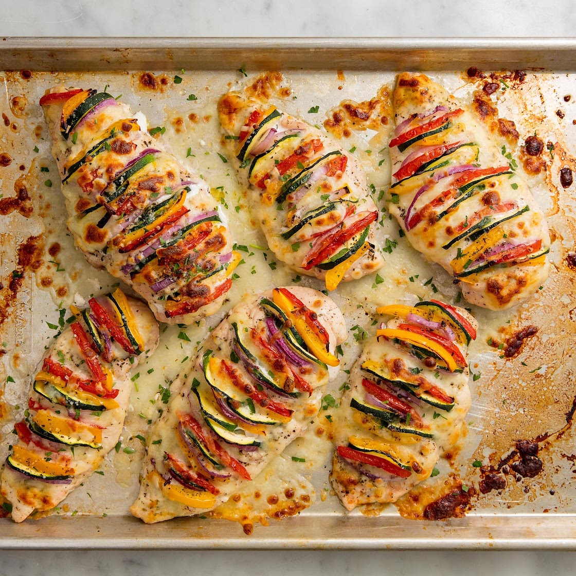 Primavera Stuffed Chicken